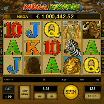 Spinanga - Mega Moolah Slot Game - Progressive Jackpot